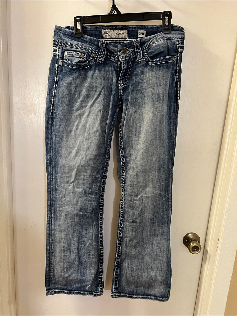 BKE Women's Faded Medium Blue Bootcut Jeans